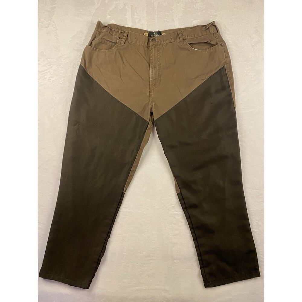 RedHead Men's Hunting Pants Brown Olive Cotton Blend 42x30 Reinforced Knees